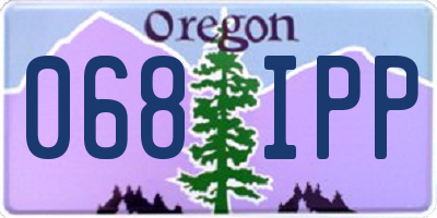 OR license plate 068IPP