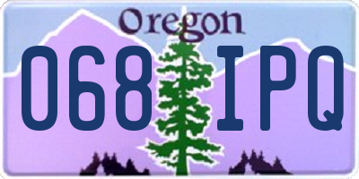 OR license plate 068IPQ