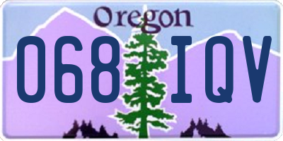 OR license plate 068IQV