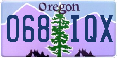 OR license plate 068IQX