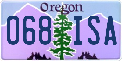 OR license plate 068ISA
