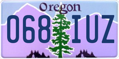 OR license plate 068IUZ