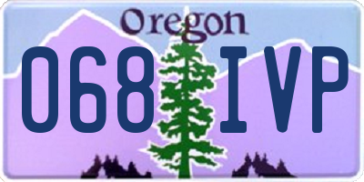 OR license plate 068IVP
