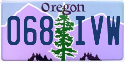 OR license plate 068IVW