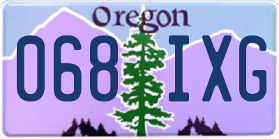 OR license plate 068IXG