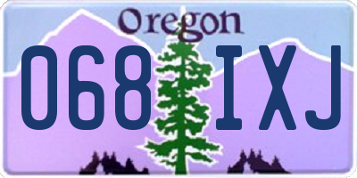 OR license plate 068IXJ