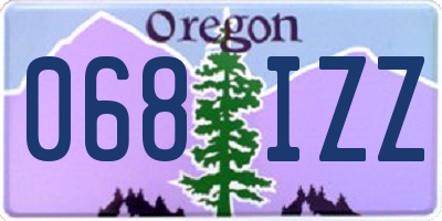 OR license plate 068IZZ