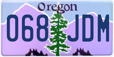 OR license plate 068JDM