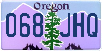 OR license plate 068JHQ