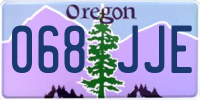OR license plate 068JJE
