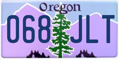 OR license plate 068JLT