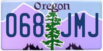 OR license plate 068JMJ