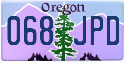 OR license plate 068JPD