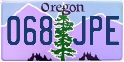 OR license plate 068JPE