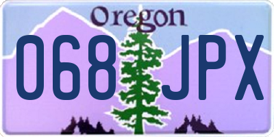 OR license plate 068JPX