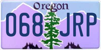 OR license plate 068JRP