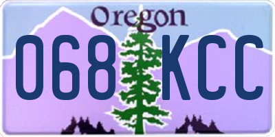 OR license plate 068KCC