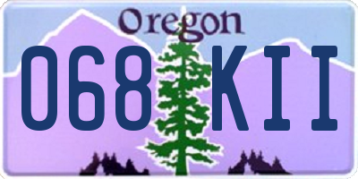 OR license plate 068KII