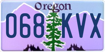 OR license plate 068KVX