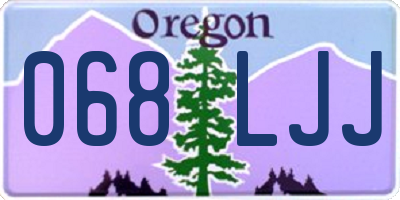 OR license plate 068LJJ