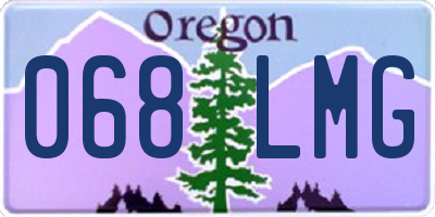 OR license plate 068LMG