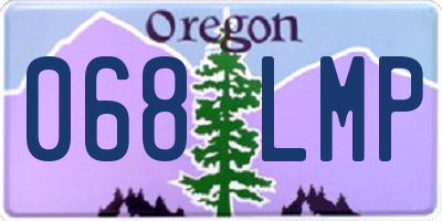 OR license plate 068LMP