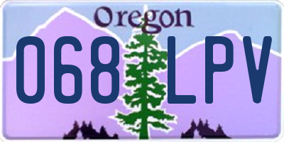 OR license plate 068LPV