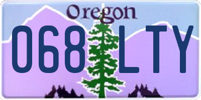 OR license plate 068LTY