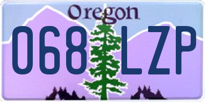 OR license plate 068LZP