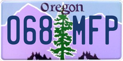 OR license plate 068MFP