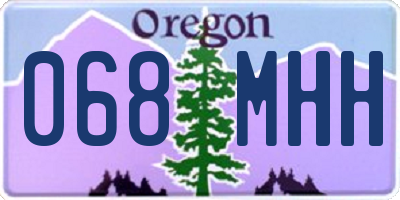 OR license plate 068MHH