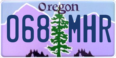 OR license plate 068MHR