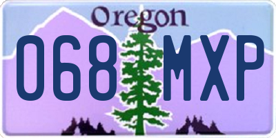 OR license plate 068MXP