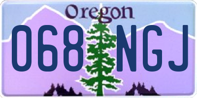 OR license plate 068NGJ