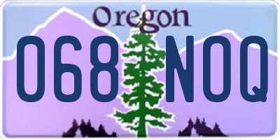 OR license plate 068NOQ