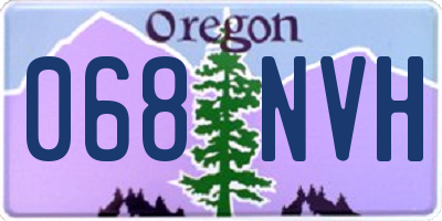 OR license plate 068NVH