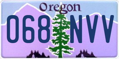 OR license plate 068NVV