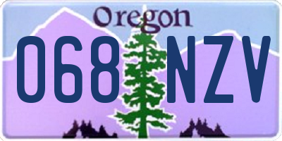 OR license plate 068NZV