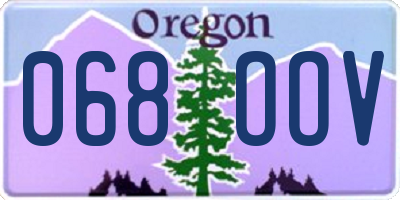 OR license plate 068OOV