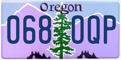 OR license plate 068OQP