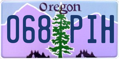 OR license plate 068PIH