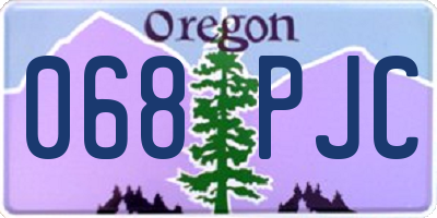 OR license plate 068PJC