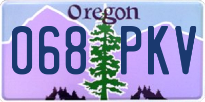 OR license plate 068PKV