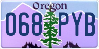 OR license plate 068PYB