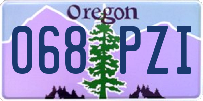 OR license plate 068PZI