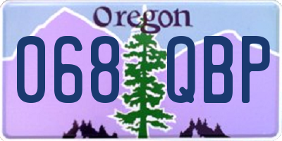 OR license plate 068QBP