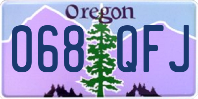 OR license plate 068QFJ