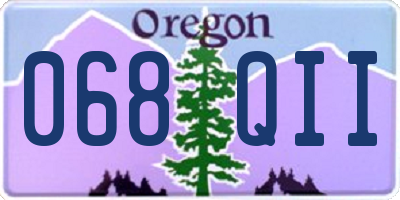 OR license plate 068QII
