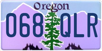 OR license plate 068QLR