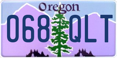 OR license plate 068QLT
